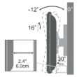 SBOX LCD-2900B 19"-37" Fali konzol, dönthető, forgatható SBOX LCD-2900B 19"-37" Fali konzol, dönthető, forgatható