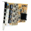 StarTech ST1000SPEX42 4 Portos Gigabit PCI-Express hálózati kártya