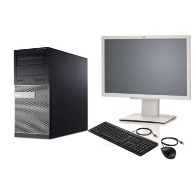 DELL Optiplex 790 Core I5 2400 4x3100MT/8GB/120GB SSD/500GB HDD +22" Wide LED LCD +Win