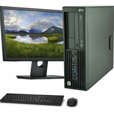 HP Z230 Core I7 4770 8x3400SFF/8GB/240GB SSD +20" LED LCD Monitor +Win 