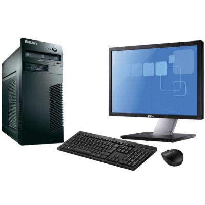 Lenovo M71 Core I5 2400 4x3100MT/8GB/500GB + Dell 19" Wide LCD monitor +Win