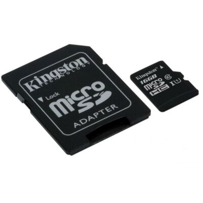 Kingston 16GB Micro SD HC memória CL10 ÚJ