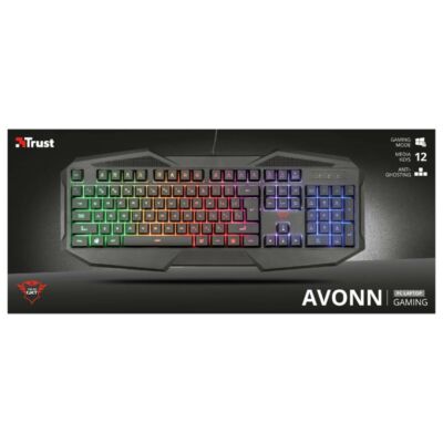 Trust GXT 830-RW Avonn GAMER billentyűzet USB ÚJ