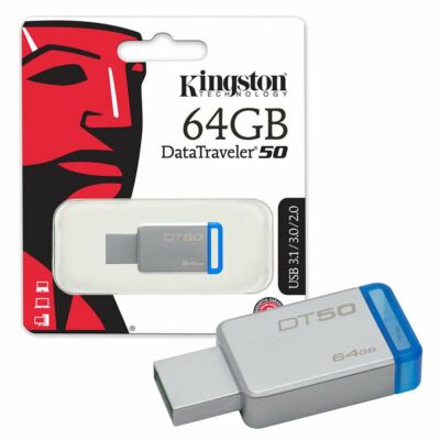 Kingston 64GB Datatraveler DT50 USB2.0/3.0 Pendrive ÚJ