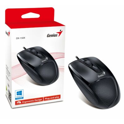 Genius DX-150X USB optikai egér fekete ÚJ
