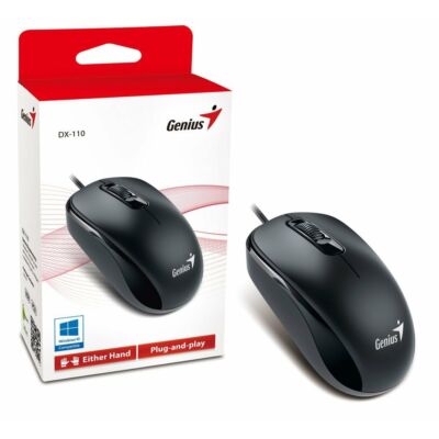 GENIUS DX-110 USB optikai egér fekete ÚJ