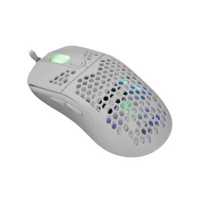 White Shark GM-5007W Galahad gamer egér, fehér, 6400DPI