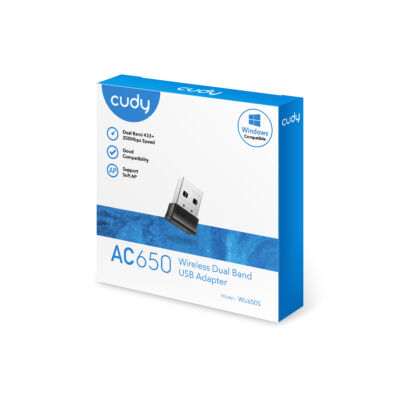 Cudy WU650S AC650 650Mbps USB Wifi vevő, ÚJ