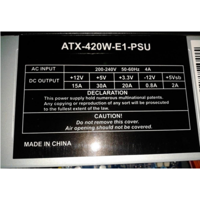 400W Kolink CHS-400 tápegység 24+4 pin