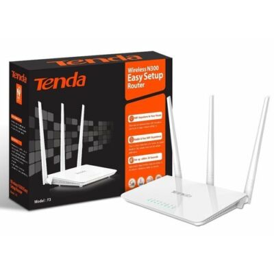 Tenda F3 300Mbps 3 ant. wifi router 1xWAN, 3xLAN ÚJ bontott