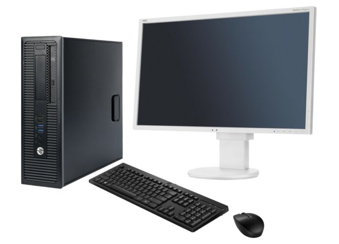 HP EliteDesk 800 G1 Core I5 4570 4x3200SFF/8GB/240GB SSD +22" LED LCD Monitor +Win