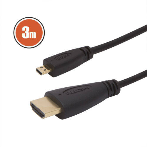 Micro HDMI - HDMI kábel  3m