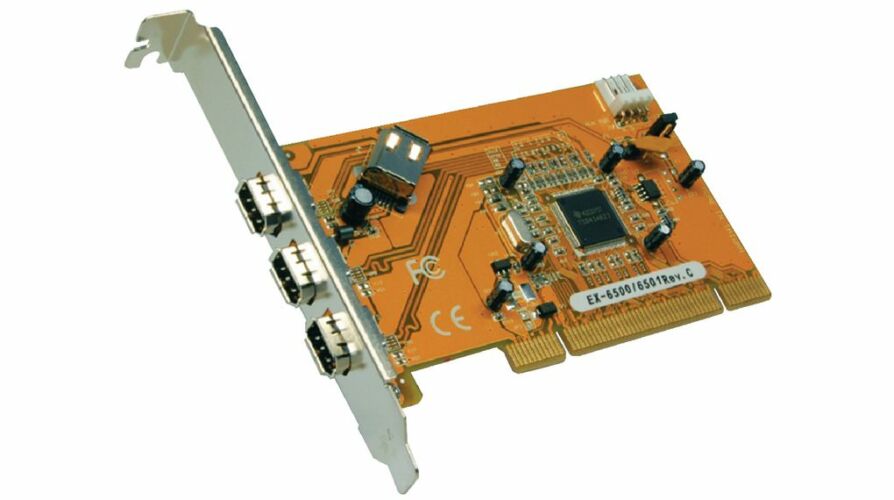 PCI / IEEE 1394 (firewire) bővítőkártya / 4 port