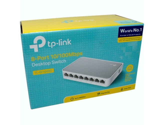 TP-Link TL-SF1008D 8 Port 10/100 Switch Új