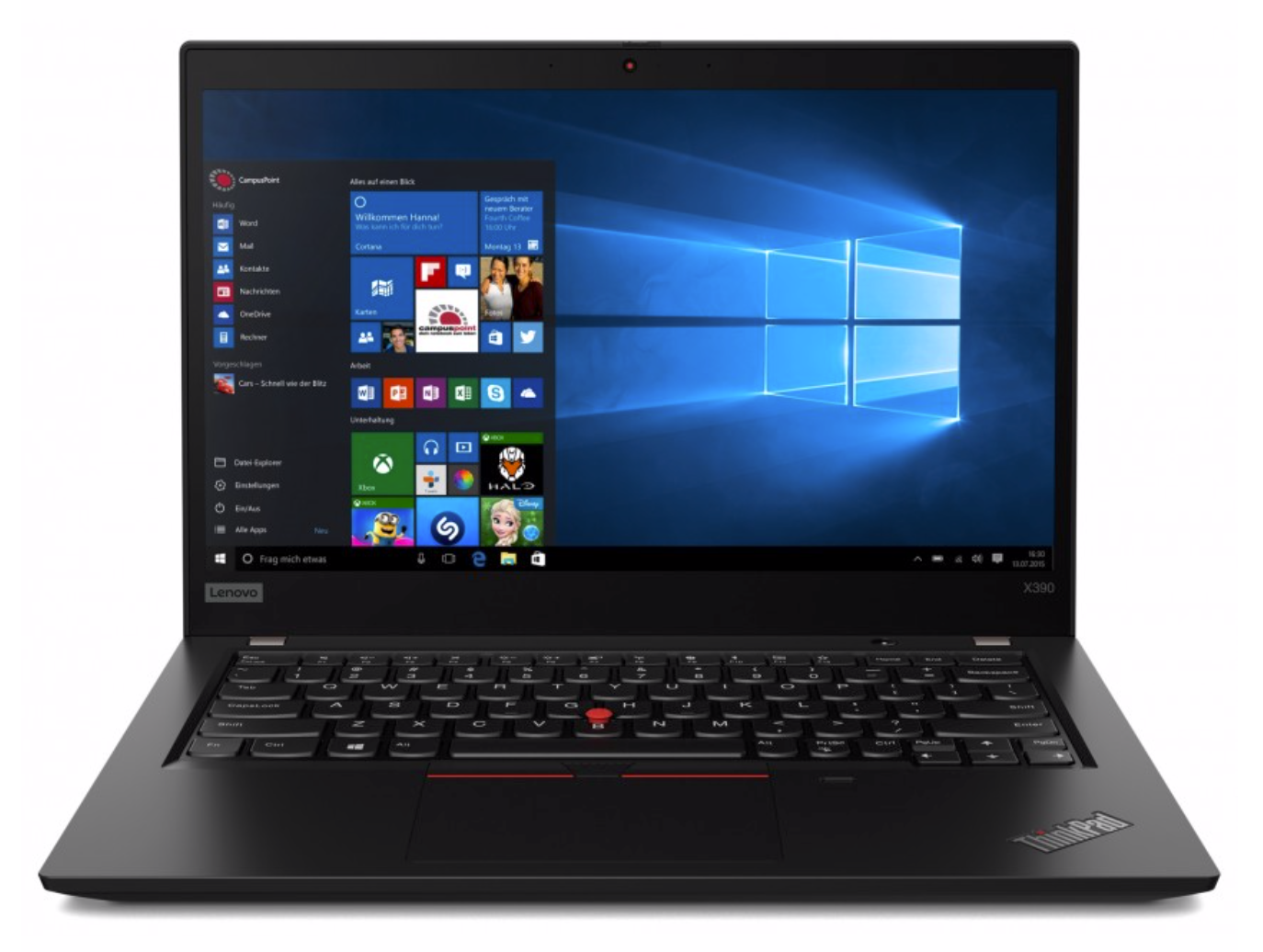 Lenovo Thinkpad X390 Core I5 8365U 8x1600MHz/16GB/240GB NVMe SSD/CAM 13,3