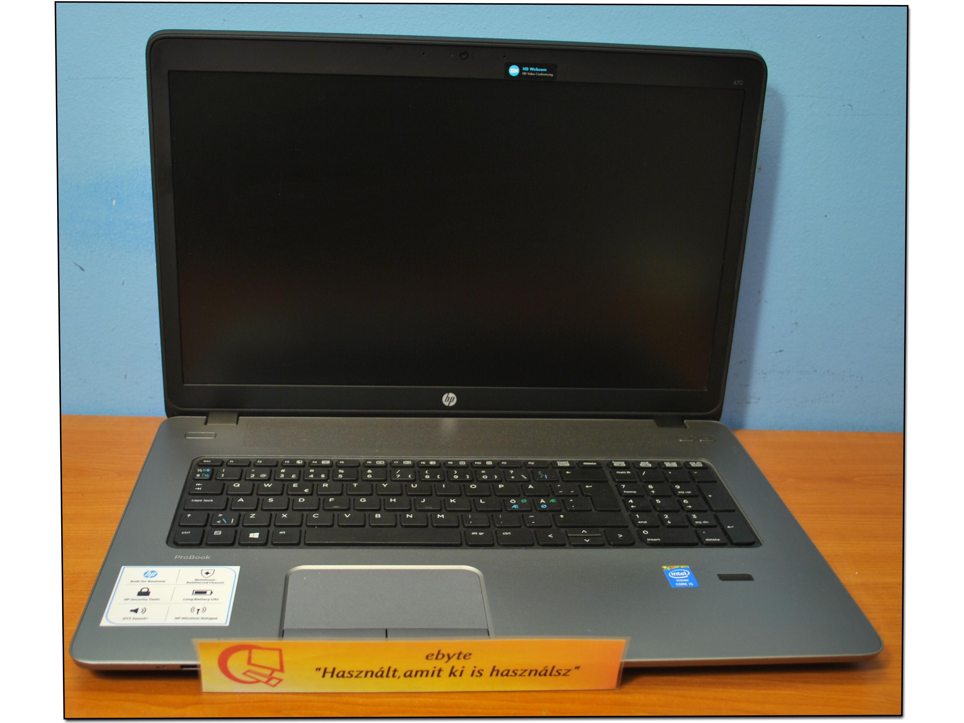 HP Probook 470 G1 Core I7 4702MQ 8x2200MHz/8G/500G SSD/DRW/CAM/ATI HD8750 17,3