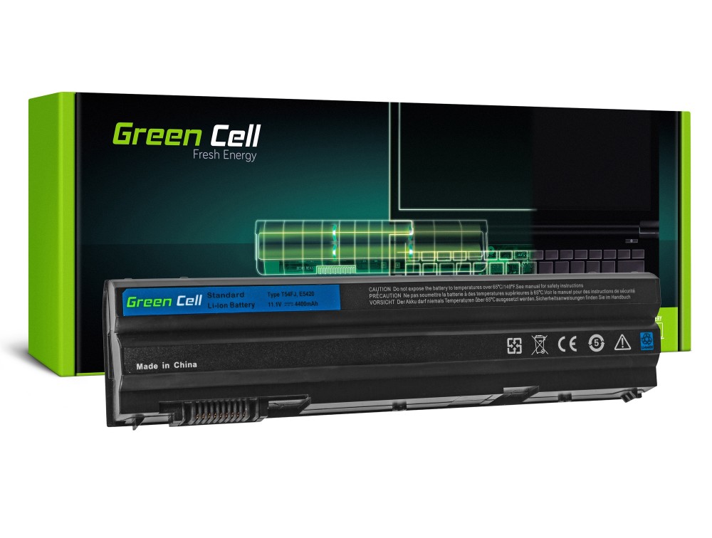 DELL AKKU E6420/E5420/E6520/E6440/M2800/Vostro/Inspirion... 4400mAh Green Cell