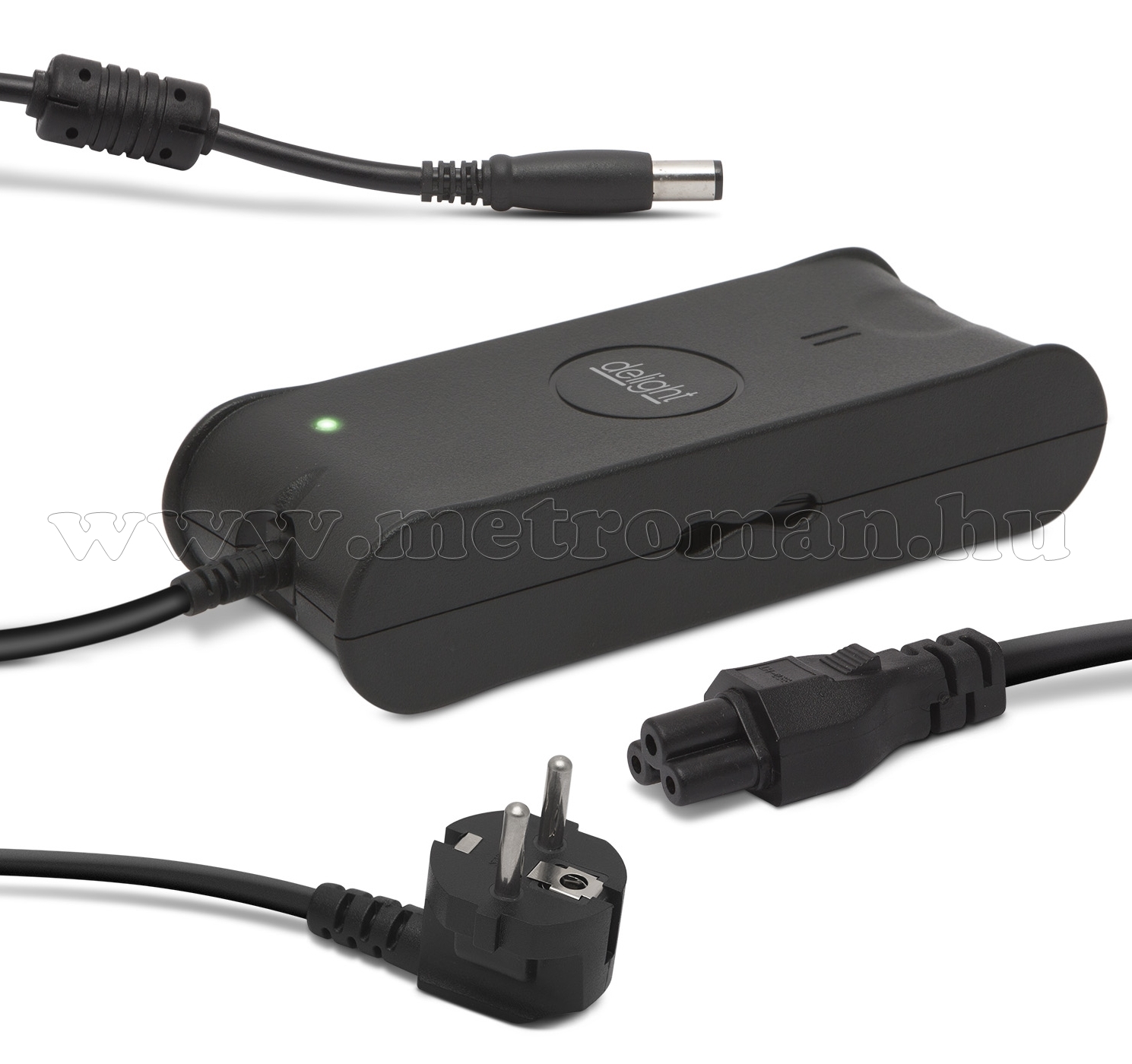 DELL töltő 65W 19.5V 3.34A DC 7.4x5.0mm gyári + 220V tápkábel