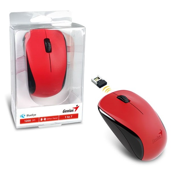 Genius NX-7000 piros Wireless optikai egér ÚJ