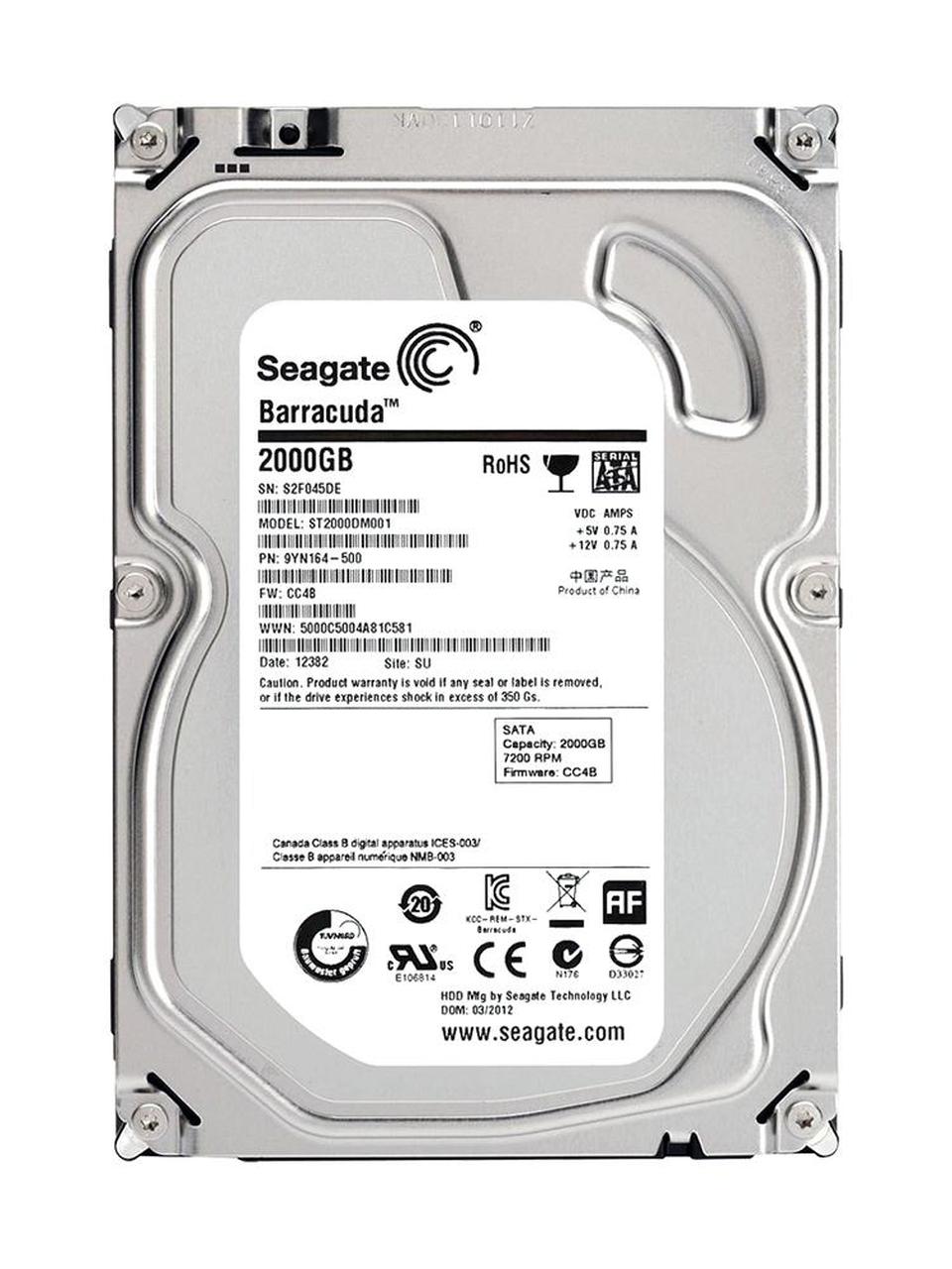 2TB Seagate Barracuda 3,5