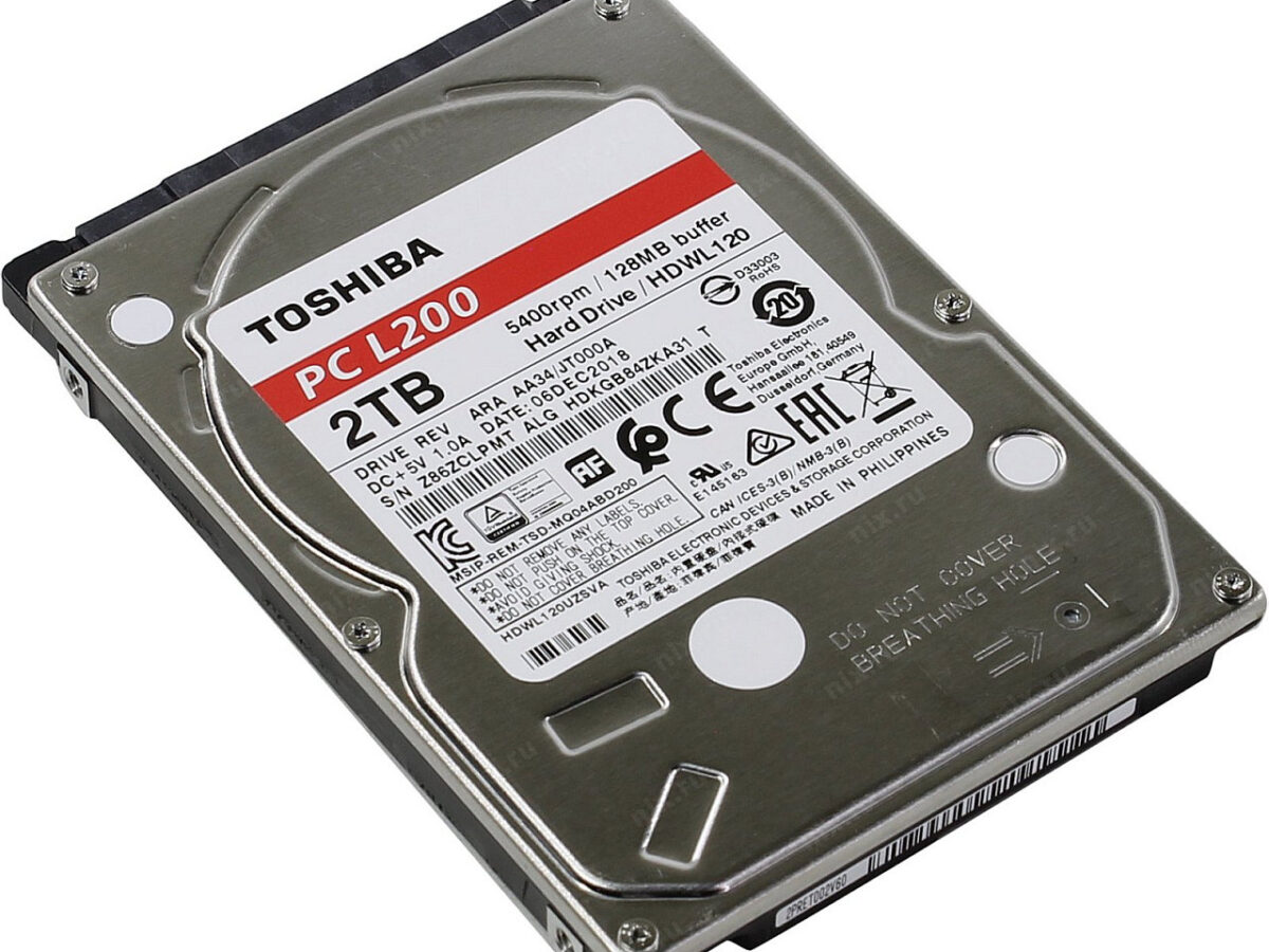 2TB Toshiba 2.5