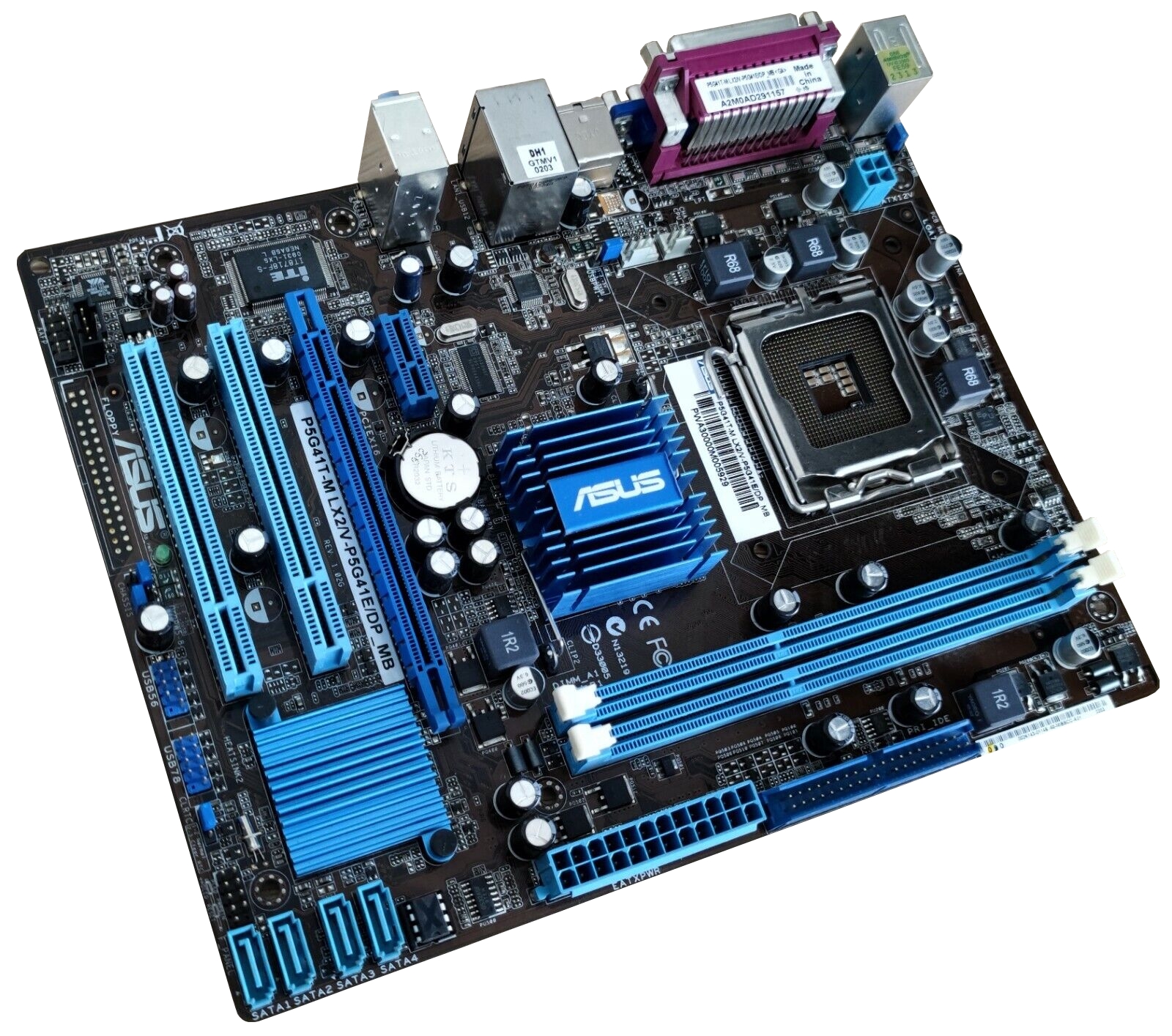 ASUS P5G41T-M LX2/V alaplap (s775, DDR3) + Core 2 Duo E7600 2x3060MHz + Hűtő