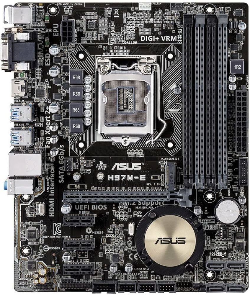 Asus  H97M-E alaplap s1150 HDMI 