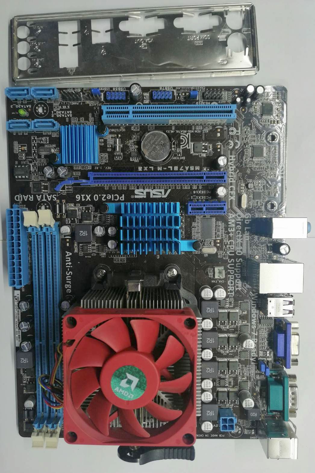 Asus M5A7BL-M  LX3 rev 1.02 alaplap + AMD FX4300 processzor+ CPU Hűtő