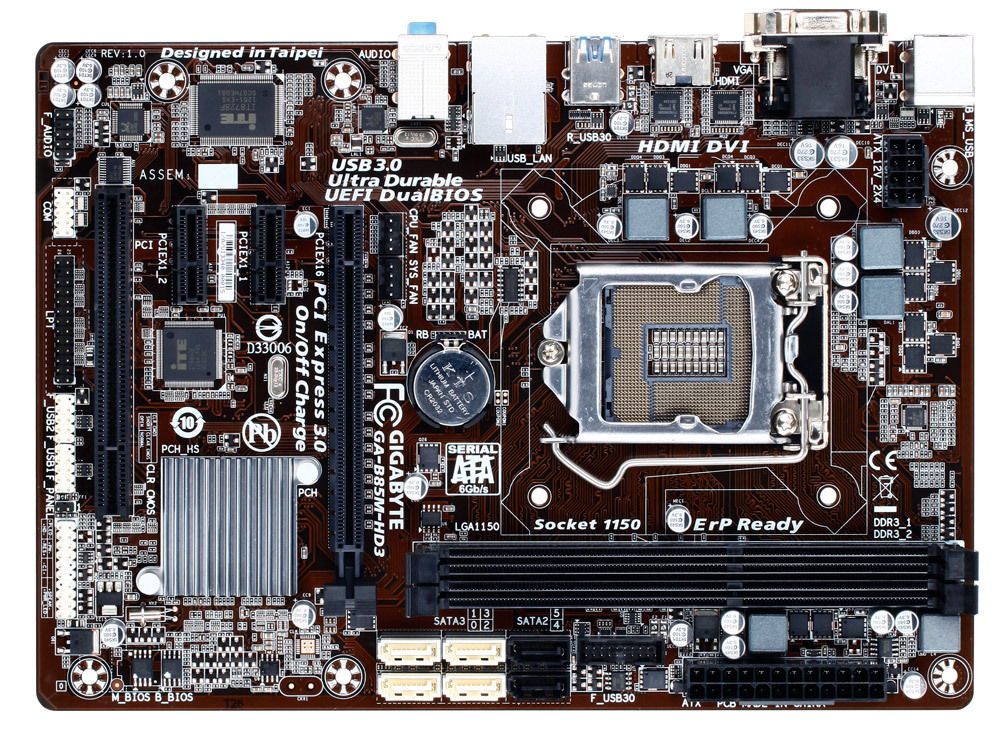 GA-B85M-HD3  (hdmi) S1150  alaplap