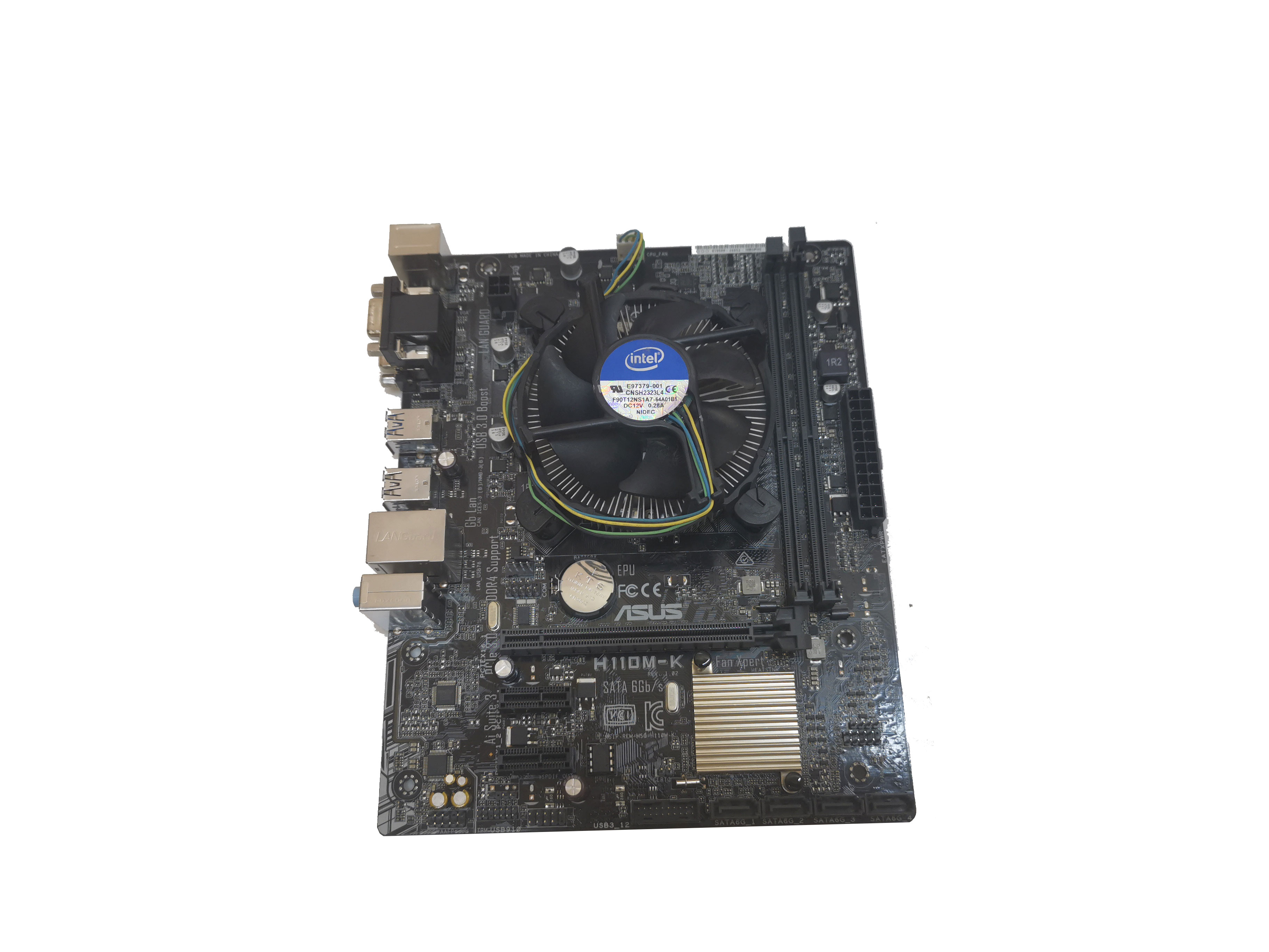 Asus  H110M-K alaplap & Intel G4400 2x3300MHz +Hűtő