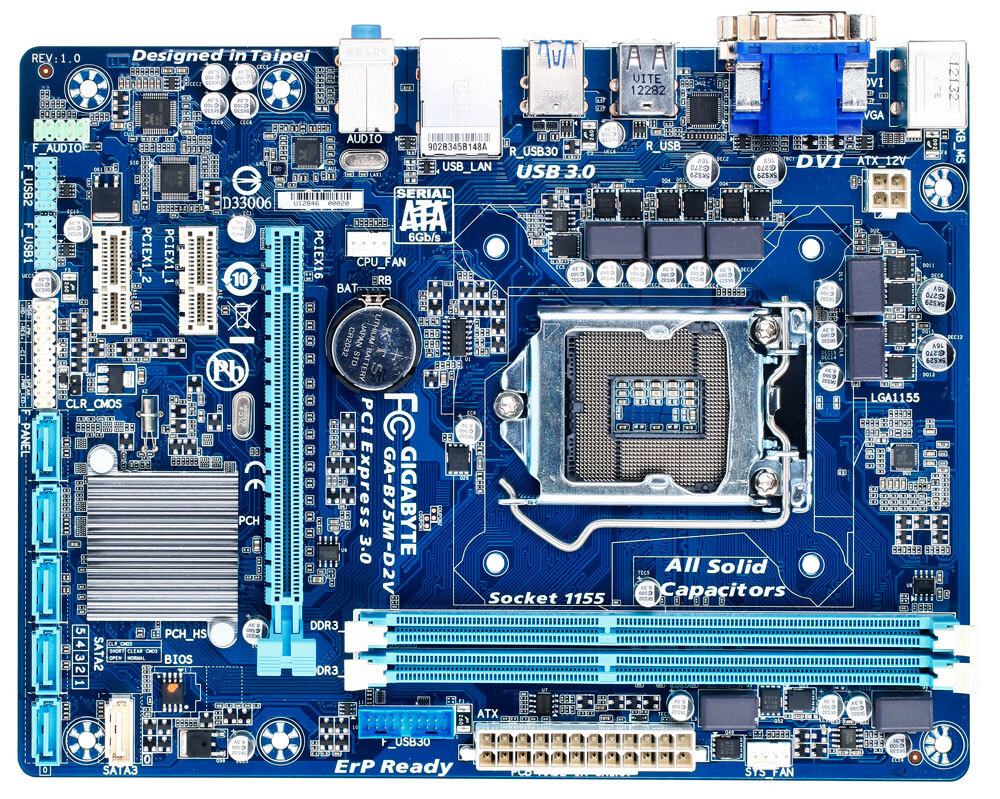 Gigabyte B75M-D2V rev 1.0 s1155  alaplap