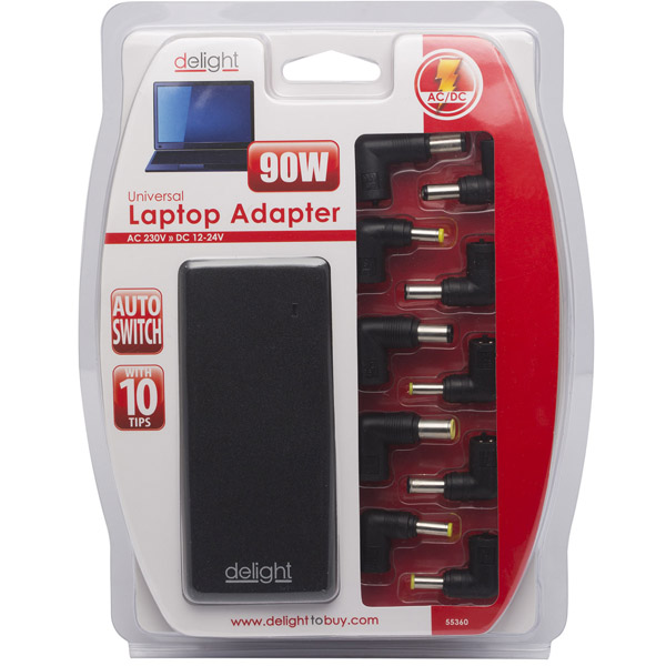 Delight 90W Univerzális notebook töltő ÚJ