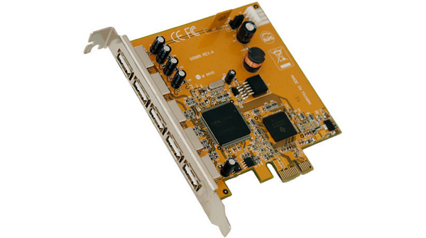PCI-e / USB 2 bővítőkártya / 5 kimenet
