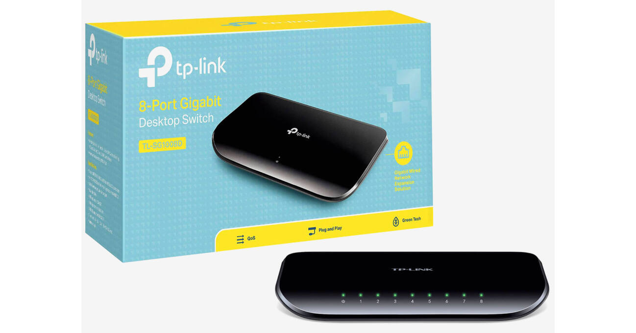 TP-Linkl TL-SG1008D 8 portos Gigabites asztali Switch