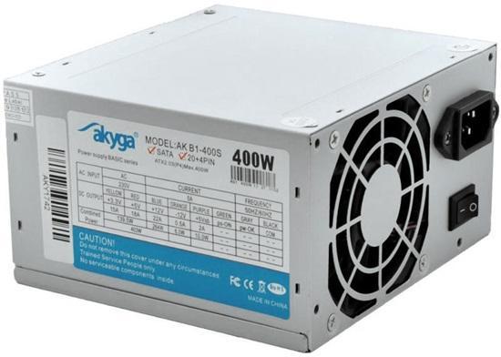 400W Akyga AK-B1-400S tápegység 24+4 pin