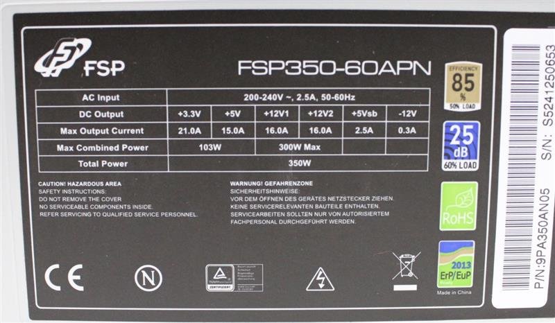 350W FSP tápegység FSP350-60apn