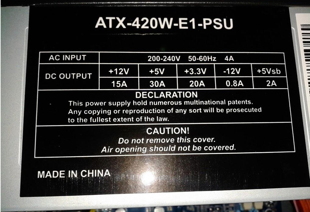 400W Kolink CHS-400 tápegység 24+4 pin