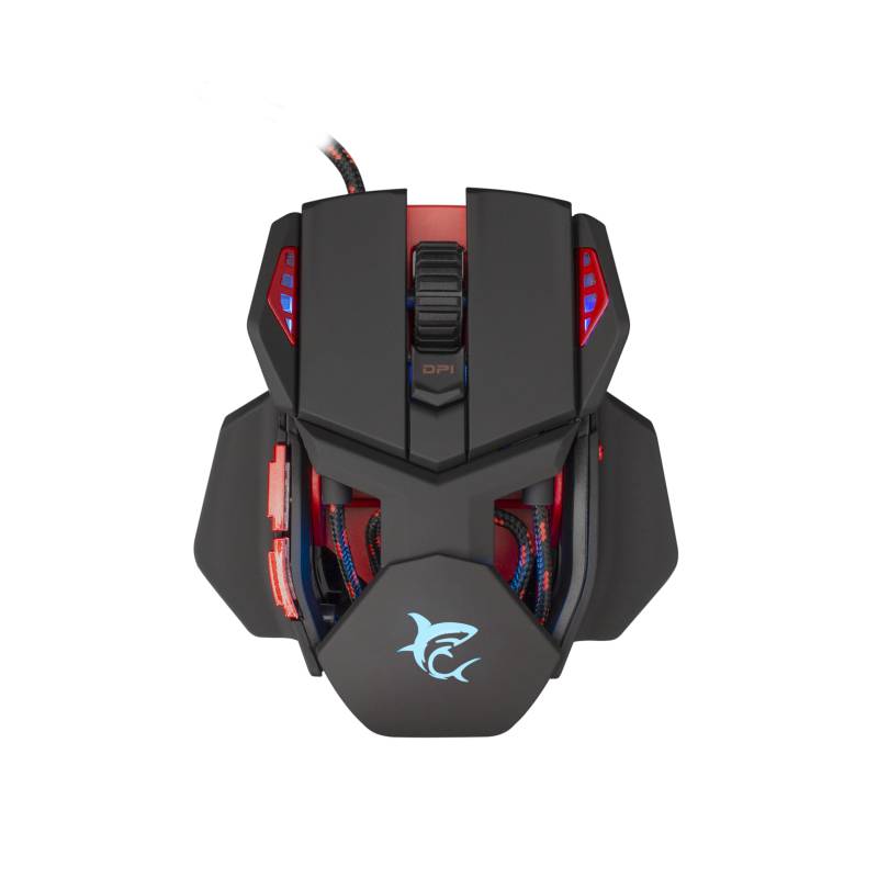 White Shark GM-9002 Lancelot gaming egér, fekete, 6400DPI új